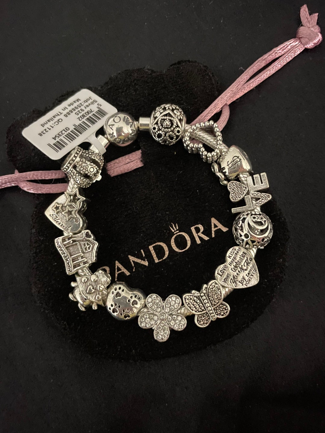 Pandora Bracelet With Silver Themed Charms - Etsy