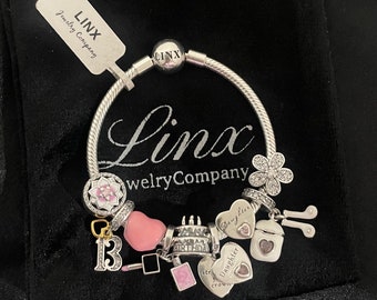 Sterling Silber Schlangenkette Bettelarmband: Tochter 13.Geburtstag