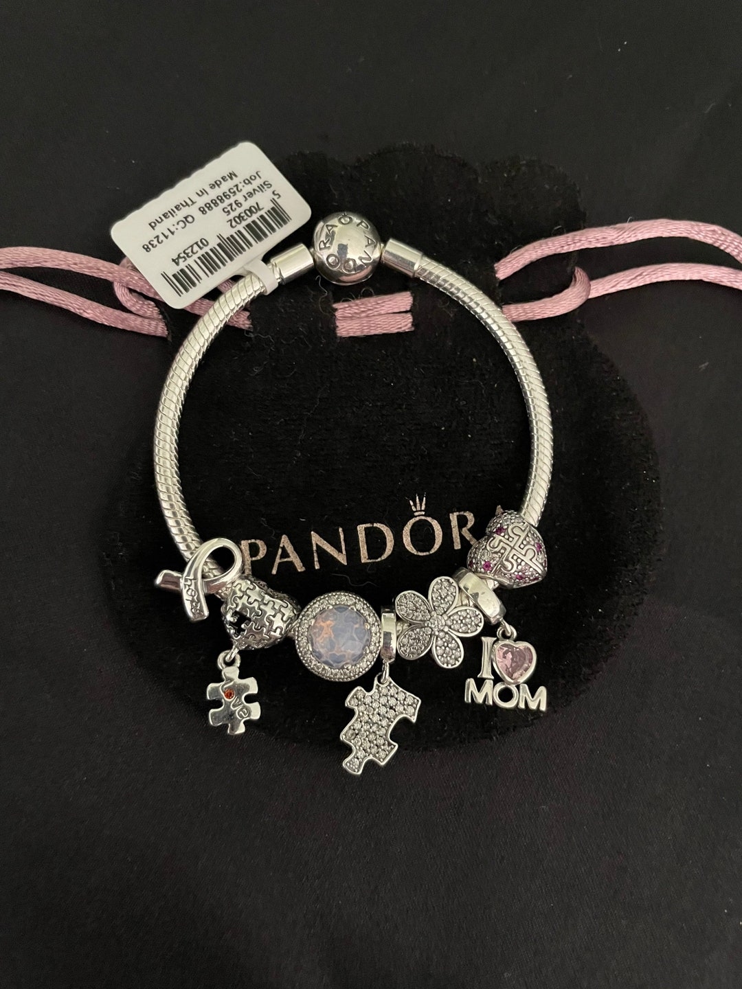 Pandora Bracelet With Autism Mom Themed Charms Etsy