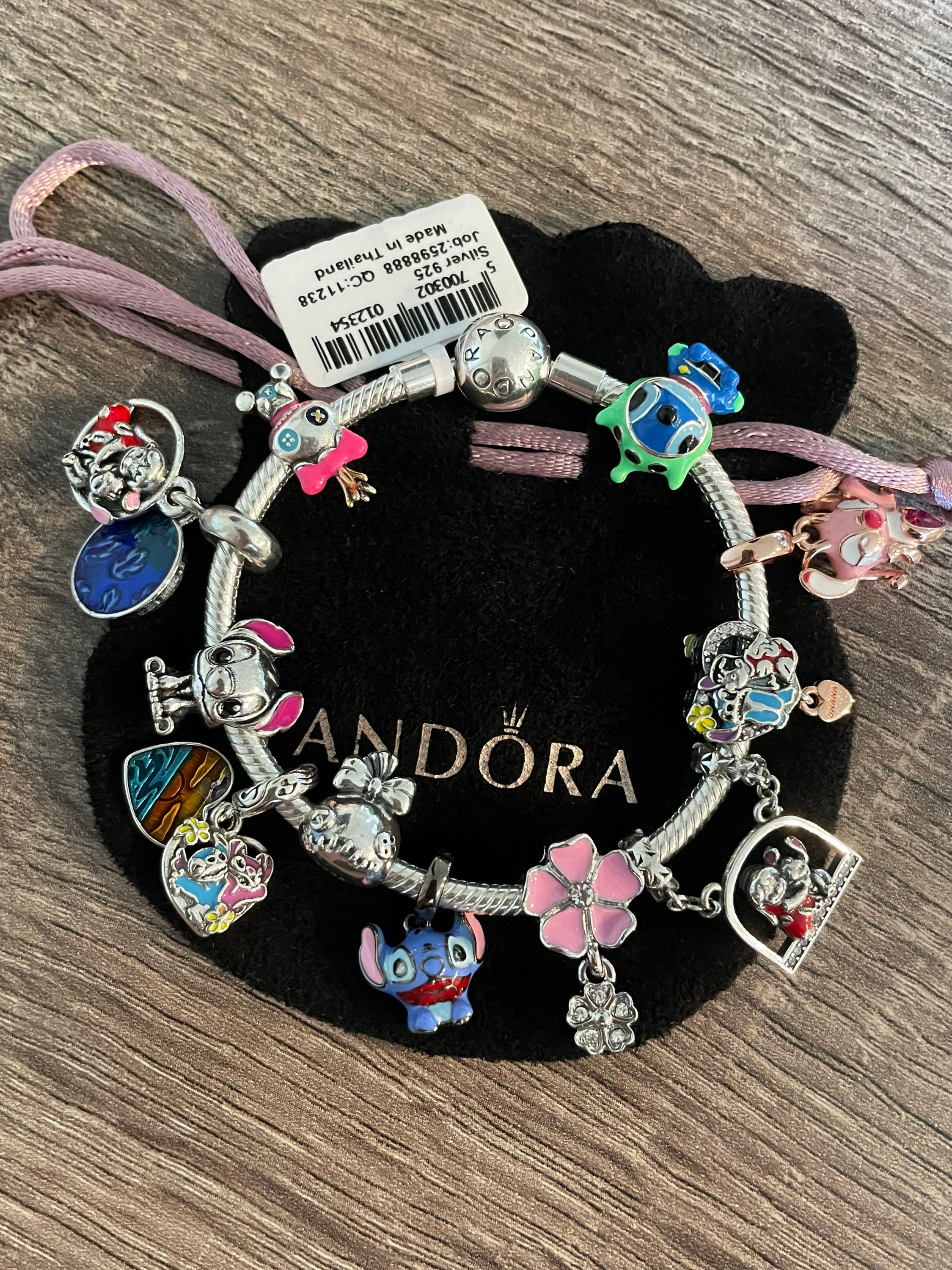 Disney Pandora Jewelry Charm - Stitch and Angel - Ohana