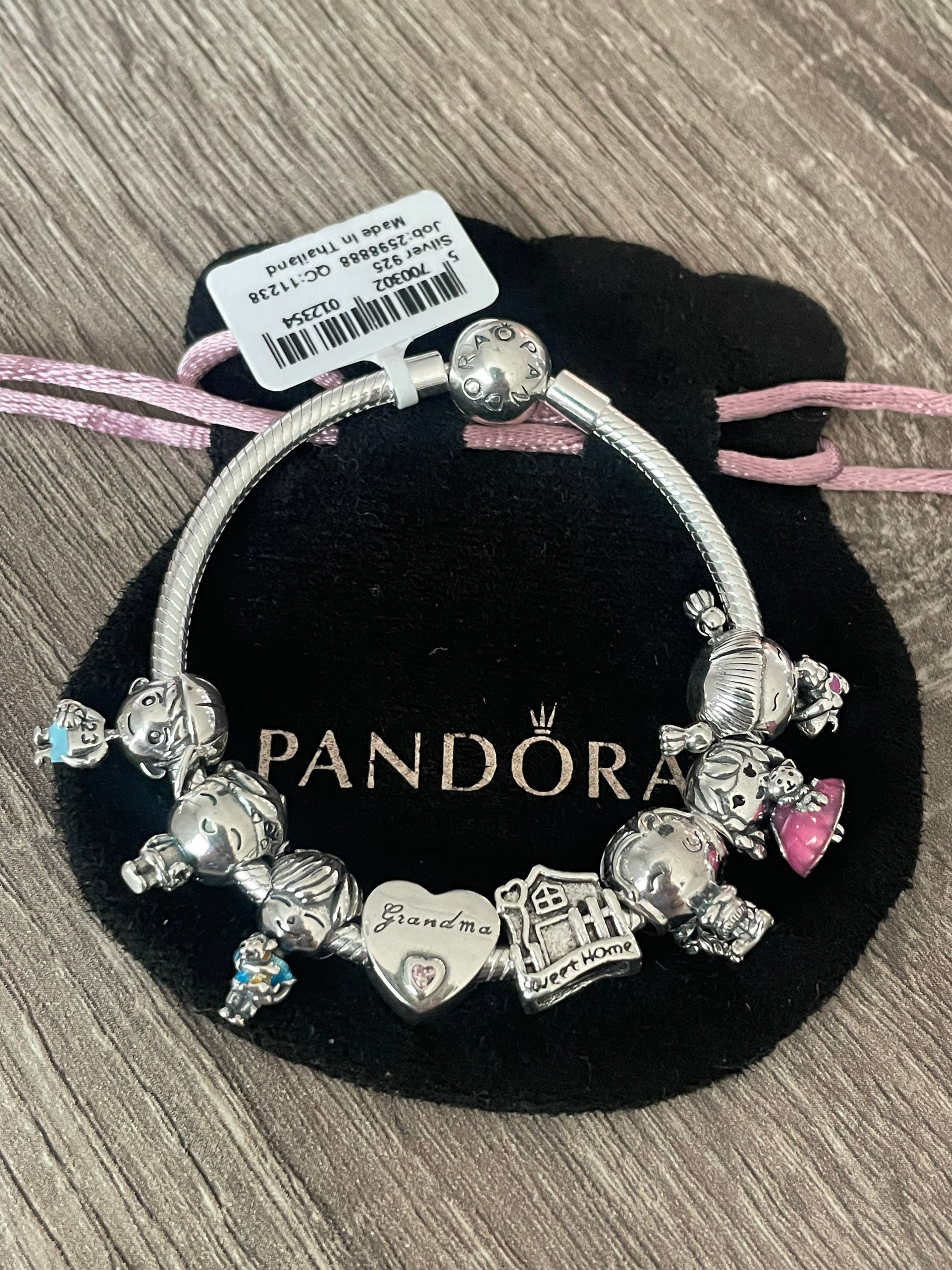 Pandora Bracelet With Grandma and Grandkids Themed Charms - Etsy