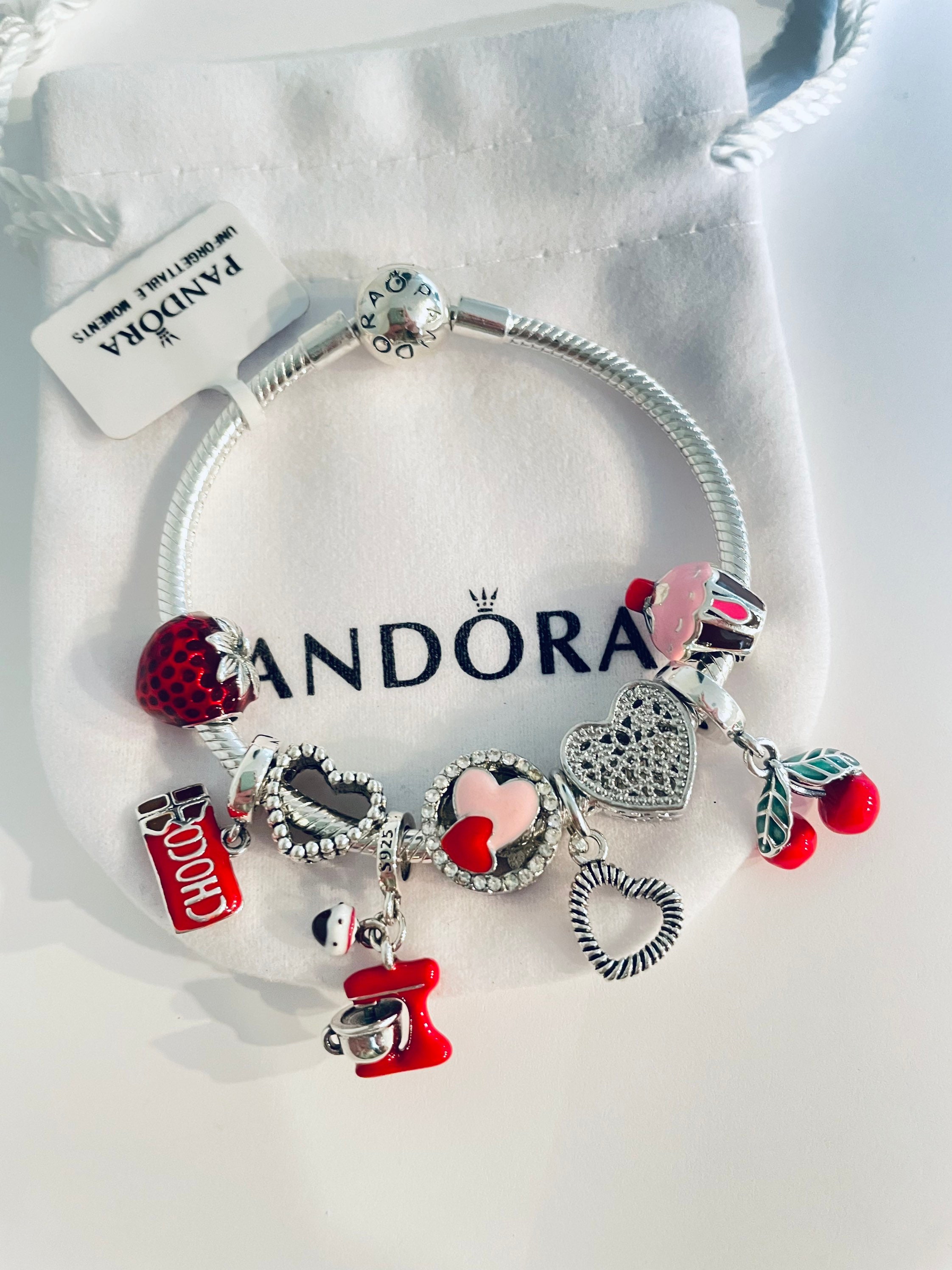 Pandora Bracelet With Baking Themed Charms Etsy