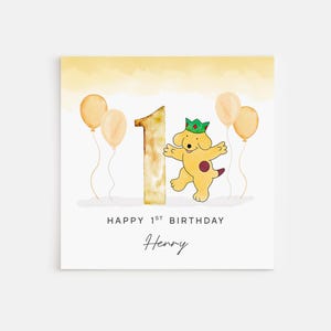 Personalised Printed 1st Birthday Card Spot the Dog Books