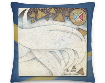 Premium Art Pillow | "Modern Alchemy-Air"