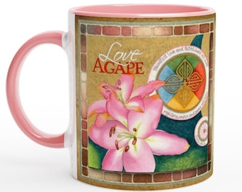 Ceramic Mug | "Agape" Print from Original Watercolor