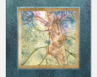 Watercolor Print Canvas | Breath of Life, Tree, Art Gift