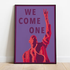 Faithless, Maxi Jazz, We Come One - Artwork Illustration Print Poster, Premium Semi-Glossy Paper