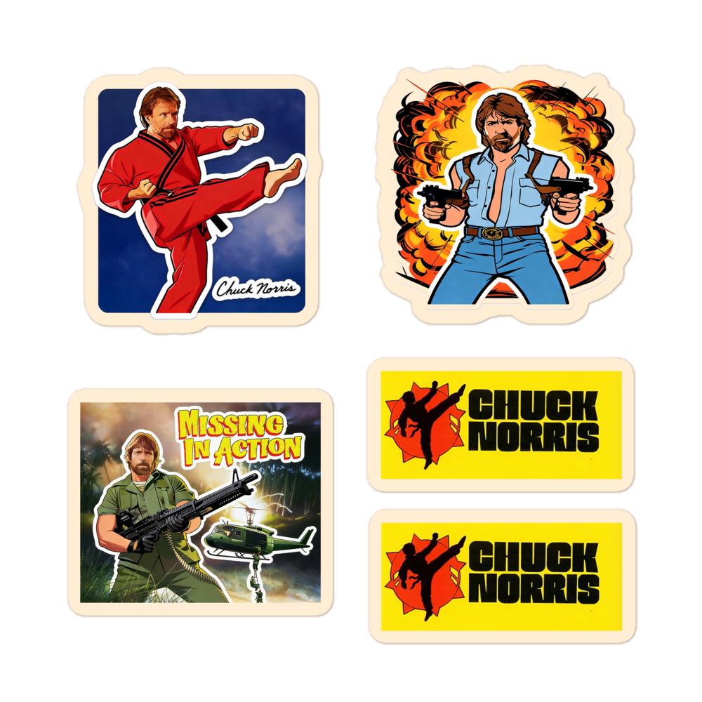 Chuck Norris Action Sticker Sheet - 80s Movie Sticker Pack - Missing in ...