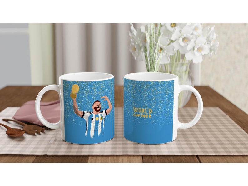 Lionel Messi, Argentina, World Cup 2022 Qatar Artwork Illustration