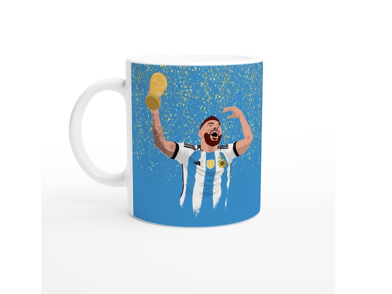 Lionel Messi, Argentina, World Cup 2022 Qatar Artwork Illustration