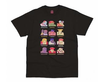 Street Fighter II Characters T-Shirt, Retro Arcade 90's