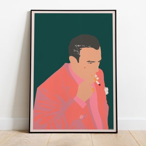 Casino, Robert De Niro, Martin Scorsese - Impressão de ilustração de arte pôster do filme, papel semibrilhante premium