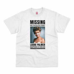 Twin Peaks, Laura Palmer, David Lynch Tee - HQ Movie 90s Print T-Shirt, Heavyweight Unisex Crewneck