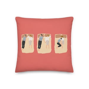 Buffalo &#39;66, Vincent Gallo, Christina Ricci - Artwork Illustration Print, Premium Pillow (18″ × 18″ - 45 x 45cm)