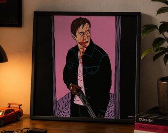 Póster de la película Drive - Ilustración de Ryan Gosling