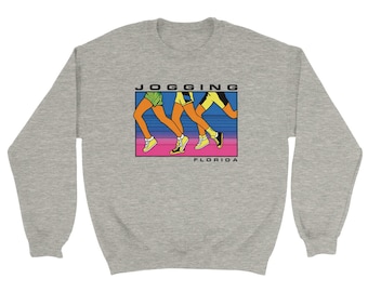Sudadera para correr de Florida - Camiseta gráfica de fitness con estética retro de los 80 - Regalo de ropa deportiva vintage