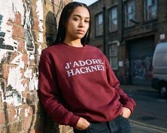 Sudadera J'Adore Hackney - Regalo de ropa de viaje para amantes de Londres