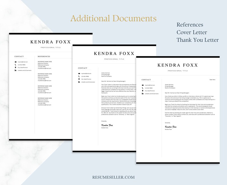 Professional Resume Template Design Modern Executive CV 2022 - Etsy ...