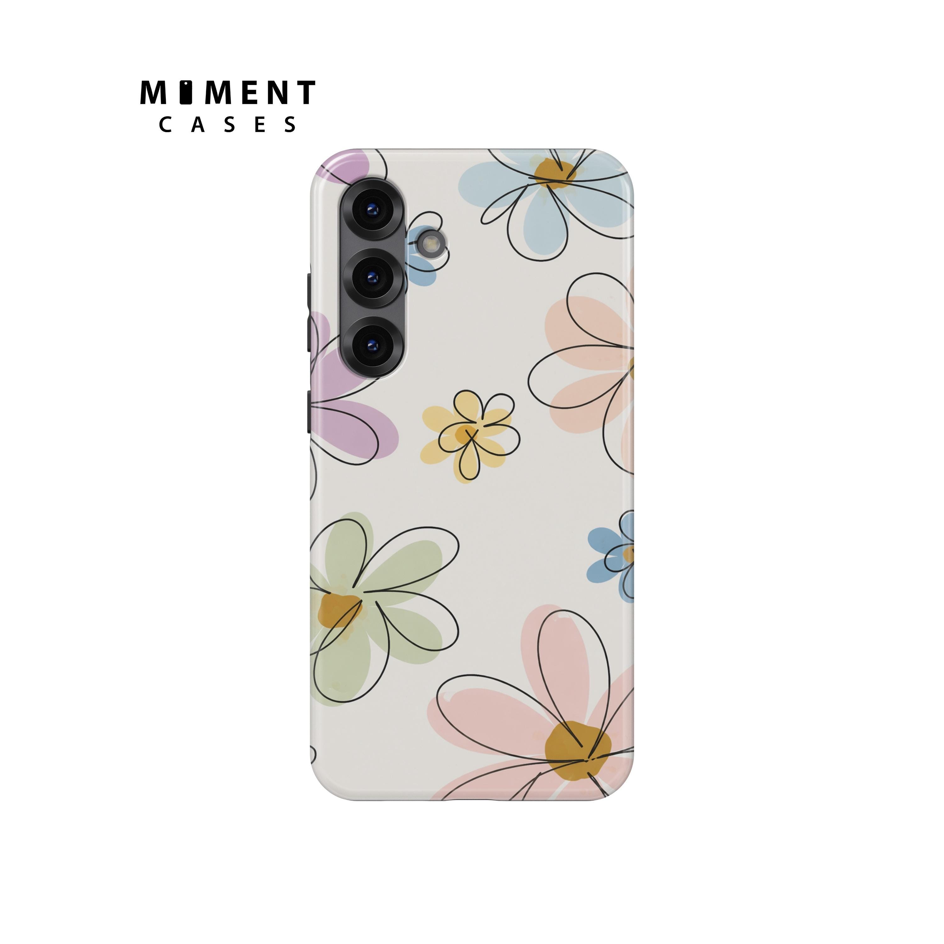 Jolie coque de téléphone à fleurs pour Galaxy S25 Ultra, S25 Plus, S25, S26 Plus, S26 Ultra, S23, S23 Plus, S22, S21, S20, téléphone à fleurs