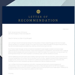 Plantilla de carta de referencia profesional, carta de recomendación, plantilla de carta de recomendación, referencia personal, admisión a la universidad
