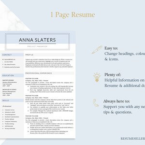 Clean Professional Resume Template, Clean Modern Executive Resume for ...