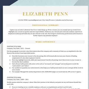 ATS Resume Template, Professional ATS Resume, CV Template, Cover Letter, References, Word and Apple Resume 2022, Instant Download Resume
