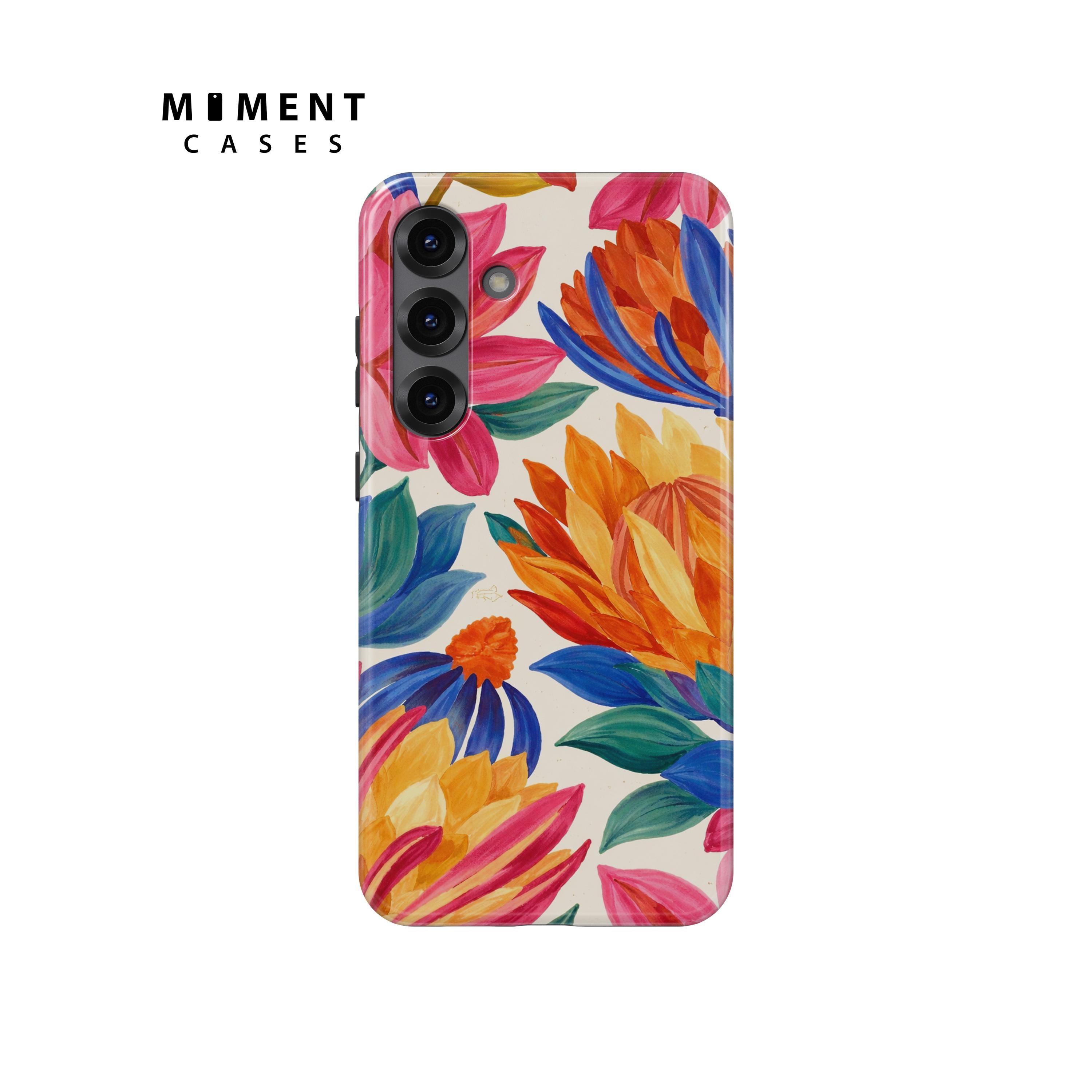 Jolie coque de portable fleurie pour Samsung Galaxy S25, S25 Plus, S25 Ultra, S26, S26 Plus, S23, S23 Plus, S22, S21, S20