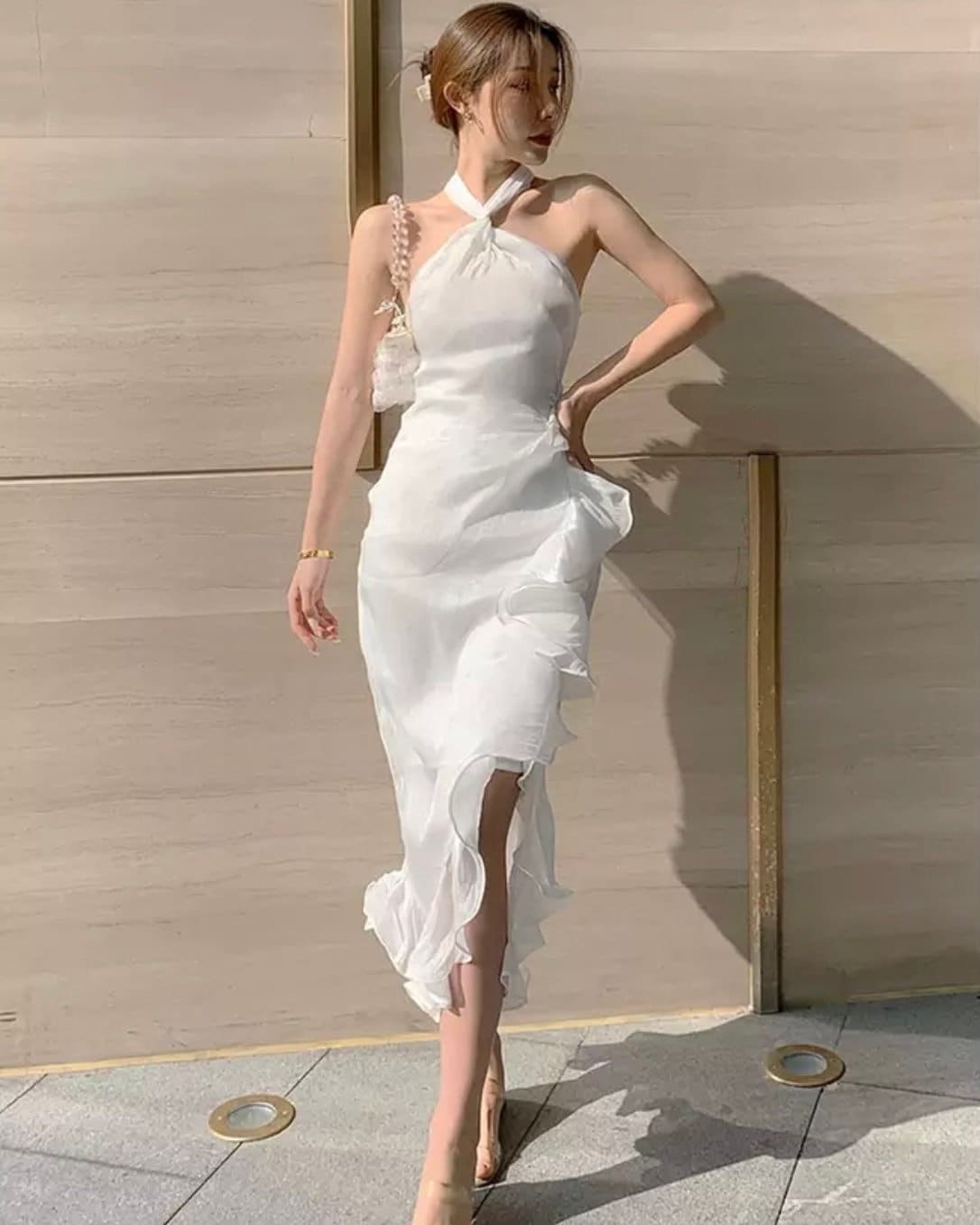 Elegant White Dress - Etsy