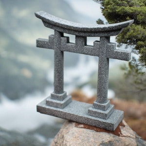 Japanese Torii Decor, Zen Garden Decor, Japanese Shinto altar shelf miniature shrine, Japan mini garden accessories, Bonsai Decor