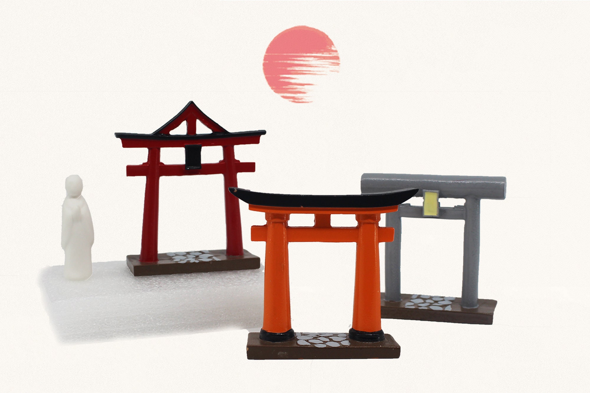 Décoration torii japonaise, décoration de jardin zen, sanctuaire miniature  pour étagère d'autel shinto japonais, mini accessoires de jardin au Japon,  décoration de bonsaï -  France