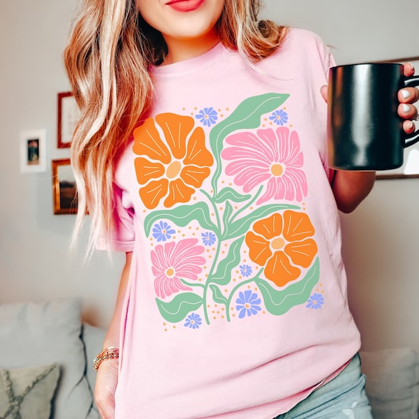 Granola Girl Boho Floral T-shirt: Best Selling Top Sellers from our new Cottagecore Collection