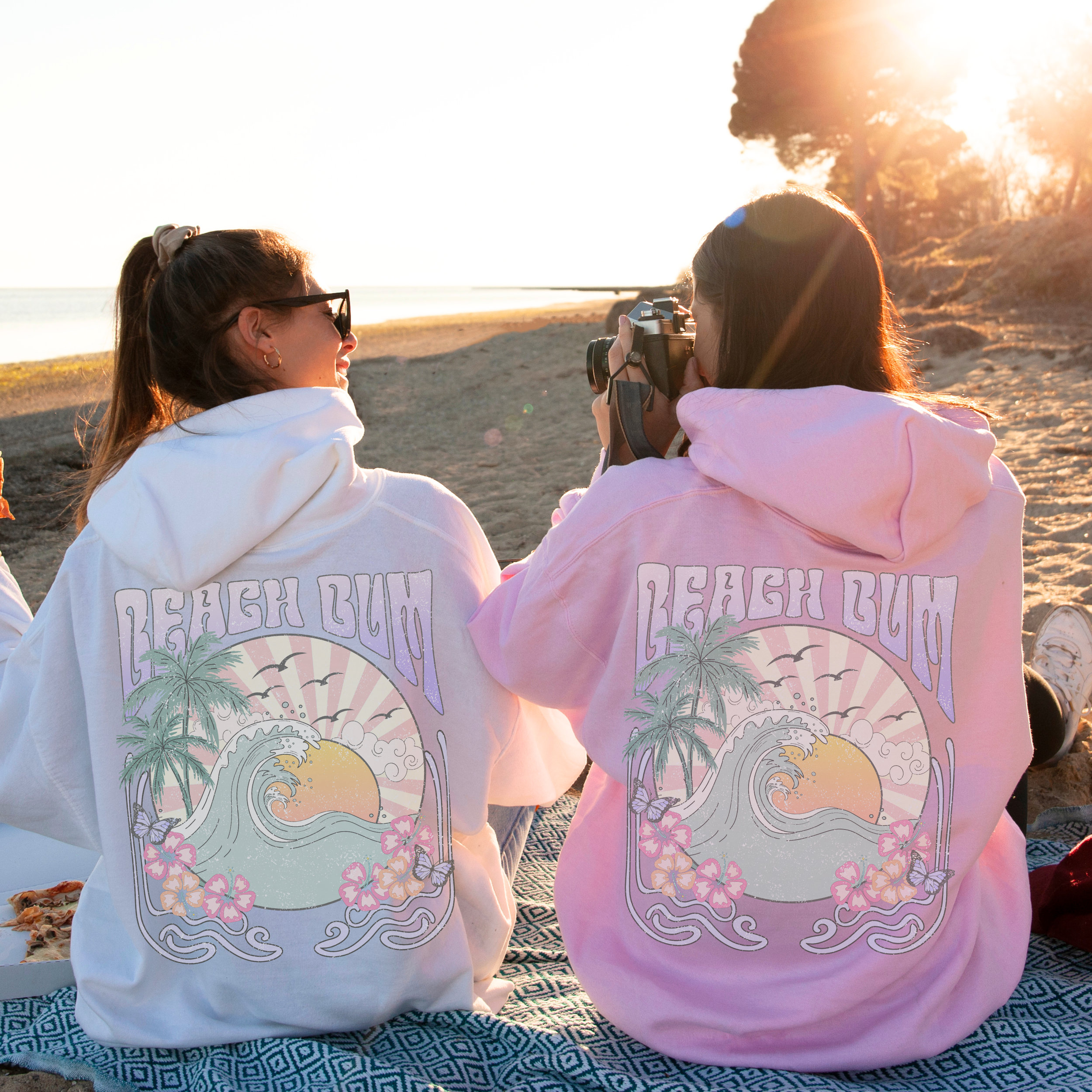 Sunkissed Coconut Hoodie Beach Bum Beach Coverups Oversized Hoodies Coconut  Girl Aesthetic Preppy Stuff