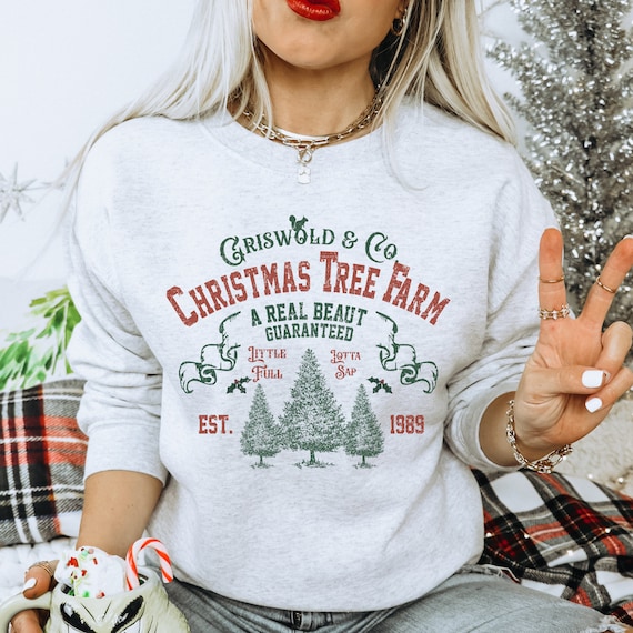 Clark Griswold 80s Christmas Sweater From Our Griswold Family Tree Farm Sweatshirt Collection Etsy