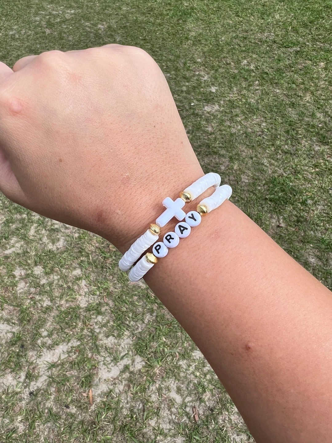 Faith Bracelets Christian Bracelet Cross Jewelry Pray Etsy