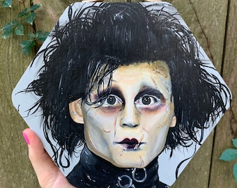 Edward Scissorhands Painting / Original Art / Portrait Painting