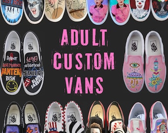 Custom Vans / Custom Painted Shoes / Hand Painted / Made to Order / Custom Shoes / Personalized Gift