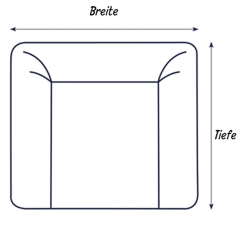 BEZUG für die Wickelauflage in verschiedenen Größen und Farben Wickeltischauflage Wickelunterlage Wickeltisch Wickelauflagenbezug Bild 4