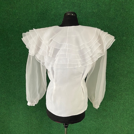 vintage 1990s blouse by Claude Bennett - volumino… - image 3