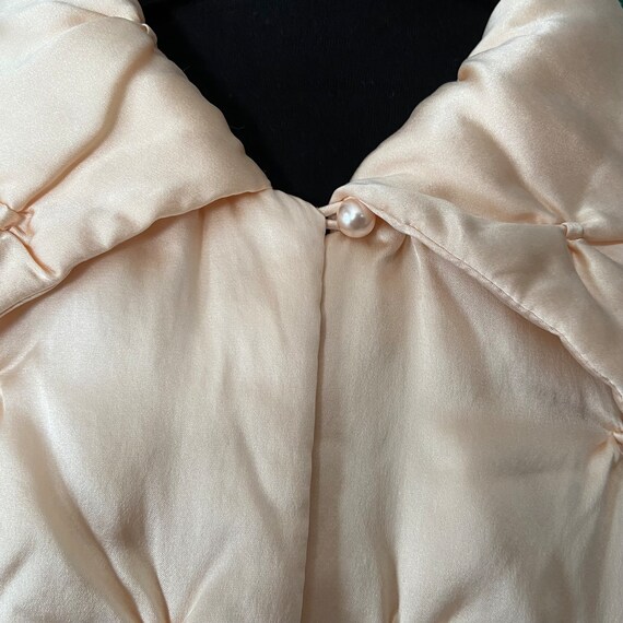 vintage cropped silk quilted jacket by Neiman Mar… - image 5