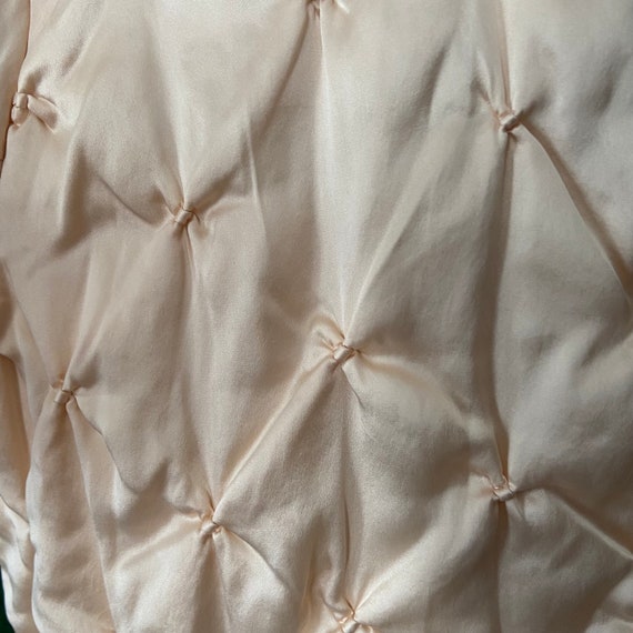 vintage cropped silk quilted jacket by Neiman Mar… - image 6