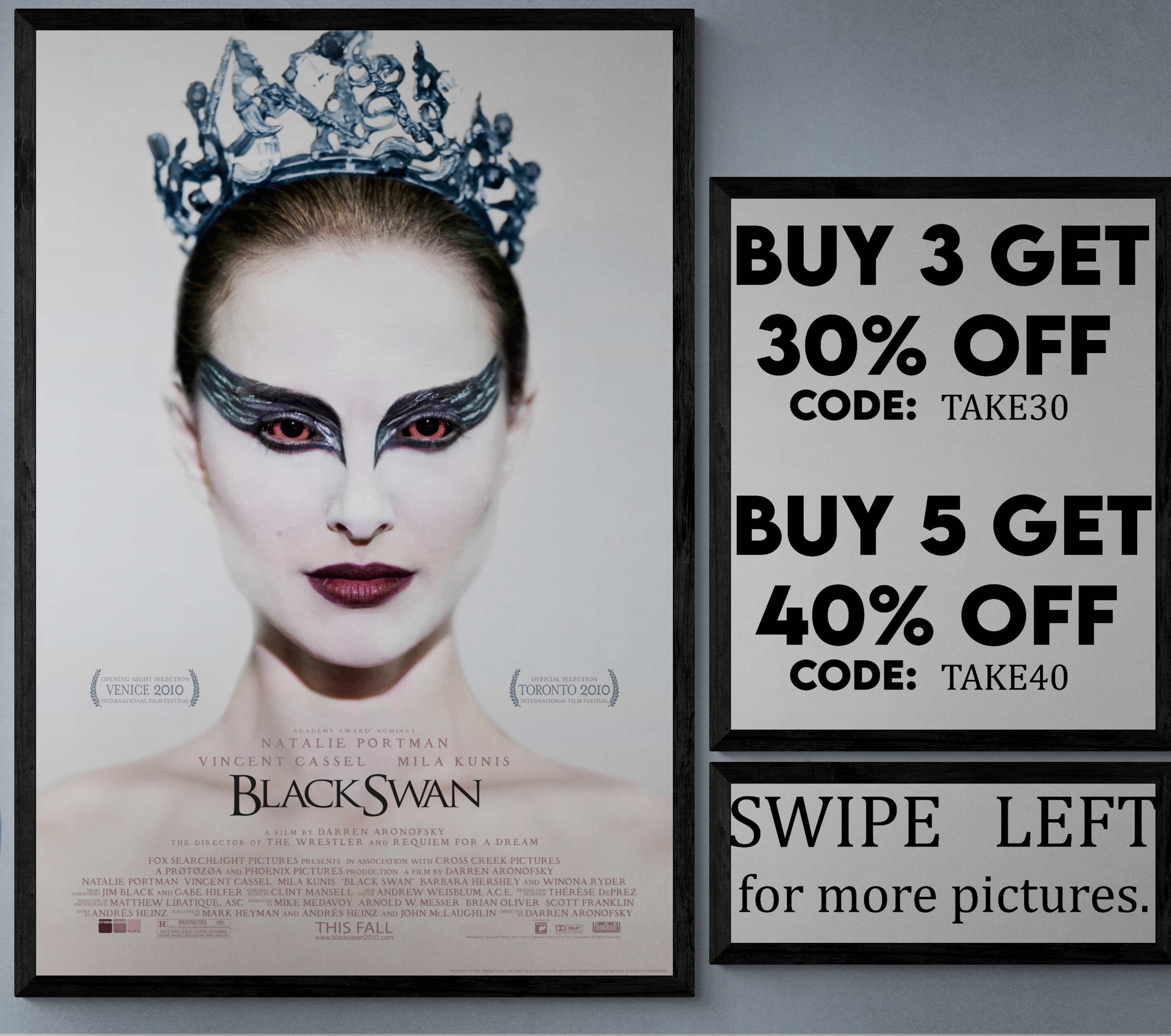 Black Swan Crown Poster