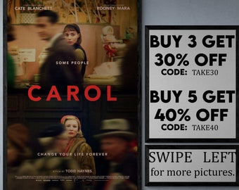 Carol - movie/show poster wall art - printed & shipped #605