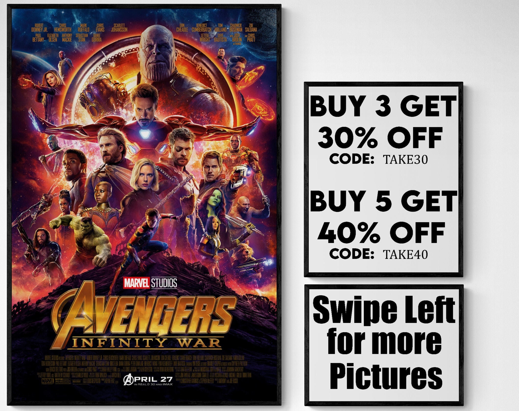 1art1 113118 Poster 91 x 61 cm Avengers Infinity War