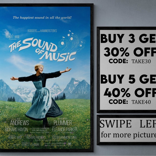 The sound of music - movie/show poster wall art - printed & shipped #636