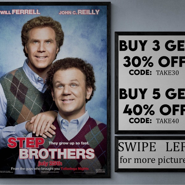 Step brothers - movie/show poster wall art - printed & shipped #911