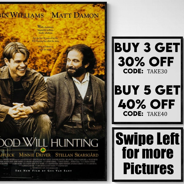 Good will hunting - movie/show poster wall art - printed & shipped #1096