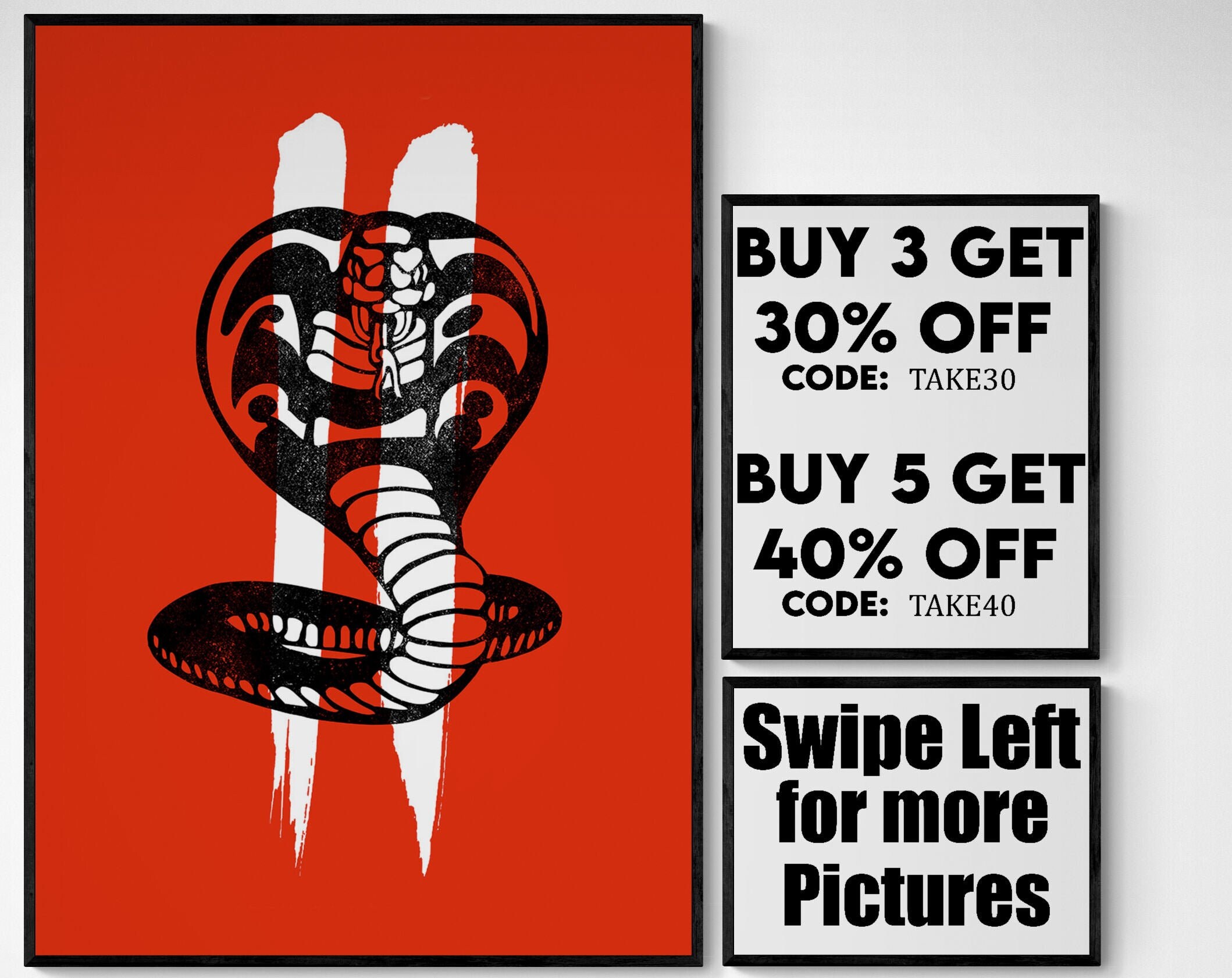 POSTER STOP ONLINE Cobra Kai - TV Show Poster (Emblem/Logo) (Size: 24 x  36)