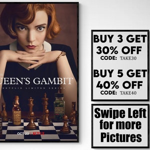 The Queens Gambit Chess Opening Poster Fine Art Print Poster for