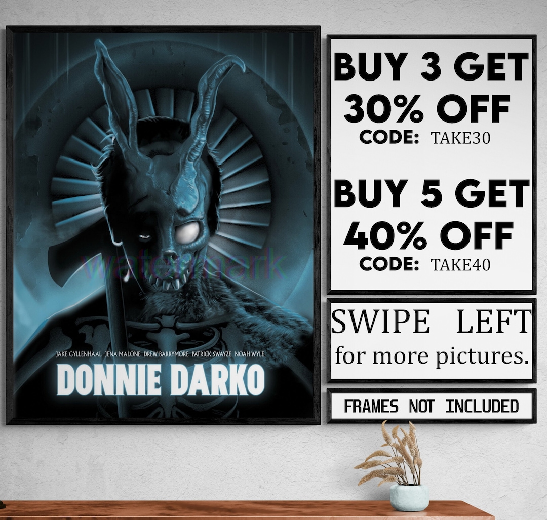 Donnie Darko Movie show Poster Wall Art Printed Shipped 1614 Etsy donnie-darko-movie-show-poster-wall-art-printed-shipped-1614-etsy
