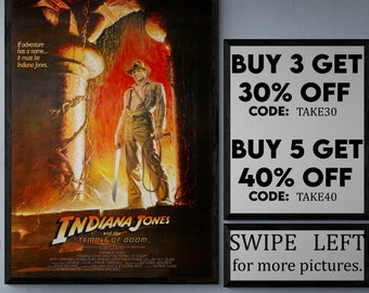 Indiana Jones and the Temple of Doom Movie Poster 1984 1 Sheet